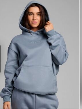 Women's Oversized Hoodie in Sky  - Comfrt Fit Signature Hoodie
